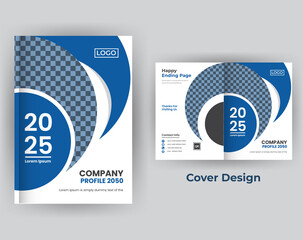 Sticker - Corporate business brochure book cover design template