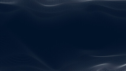 Wall Mural - abstract 3d grid background. digital wave pattern technology. big data. artificial intelligence. bus