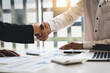 © PaeGAG - Business people shaking hands, finishing up meeting
