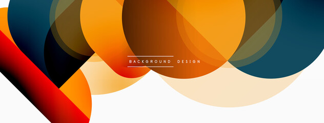 Creative geometric wallpaper. Minimal circle triangle and square line abstract background. Vector illustration for wallpaper banner background or landing page