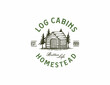 Log cabin homestead logo