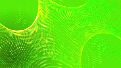Wall Mural - 4K motion green background having geometric patterns and swirls.