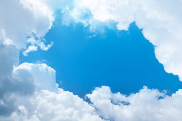 Wall Mural - blue sky with clouds
