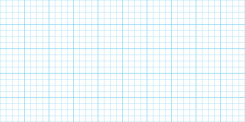 Wall Mural - squared paper seamless pattern for school notebook. millimeter graph paper grid. graph 4x4 per inch.