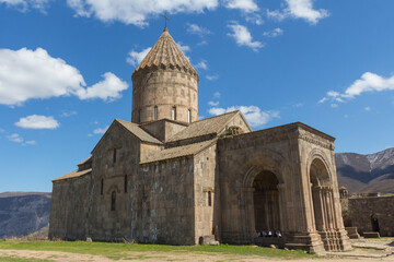 Wall Mural - View of the Tatev Monastery in a picturesque place in the mountains. Armenia