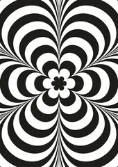 Wall Mural - retro vibes graphic print groovy background 60s and 70s