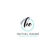 © Rensi - KO Initial letter handwriting and signature logo. Beauty vector initial logo .Fashion  boutique  floral and botanical