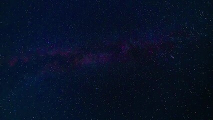 Wall Mural - starry night sky with shooting stars on background of beautiful Milky Way with many stars twinkling in different colors