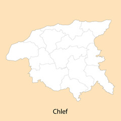  High Quality map of Chlef is a province of Algeria