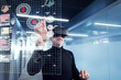 © Johnér - Senior man in virtual reality headset using advanced technology