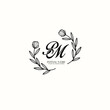 © Rensi - PM Initial letter handwriting and signature logo. Beauty vector initial logo .Fashion  boutique  floral and botanical