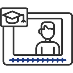 Poster - Online learning Icon