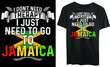 I don't need therapy I just need to go to Jamaica typography t-shirt design, vintage