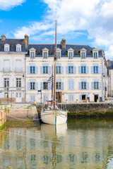 Wall Mural - Vannes, boats in the harbor