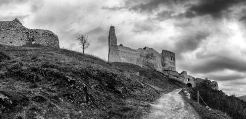 Wall Mural - Ruins of Cachticky hrad in Slovakia