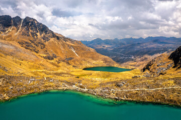 Sticker - Lakes at the Huaytapallana mountain range in Huancayo - Junin, Peru