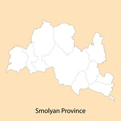  High Quality map of Smolyan is a province of Bulgaria