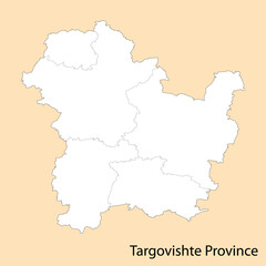  High Quality map of Targovishte is a province of Bulgaria