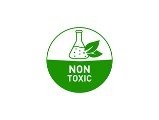 Poster - non toxic icon vector illustration 