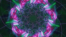 Forever In Bloom - Seamless Looping Abstract Kaleidoscope Cosmic Fractal Music Vj Colorful Artistic Streaming Backdrop Art.