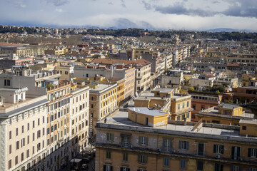 Sticker - roma aerial view cityscape from vatican museum