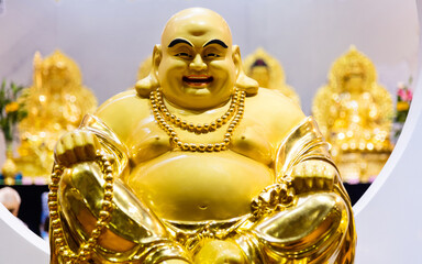 Close up of a Maitreya Buddha