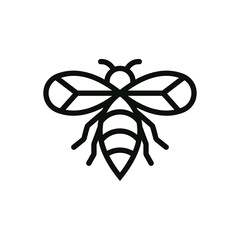 Wall Mural - bee logo icon design template vector