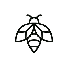 Wall Mural - bee logo icon design template vector