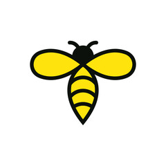 Wall Mural - bee logo icon design template vector