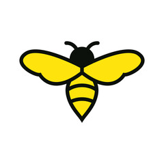 Wall Mural - bee logo icon design template vector