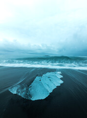 Wall Mural - Iceberg and glacier in Iceland