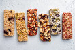 © azurita - Energy bars - snack for healthy still life