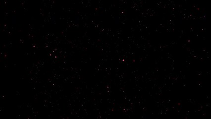 Wall Mural - futuristic random flight of red particles in galaxies. beautiful night sky. disco background in soot