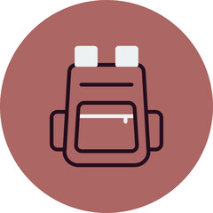 Wall Mural - Backpack Icon