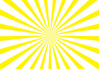 Wall Mural - yellow with white color sunburst vector illuastration background