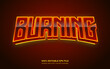 © Fauzan - Burning 3d editable text style effect