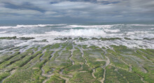 Laomei Green Stone Trough Is Located In Shimen District On The North Coast, Every April And May