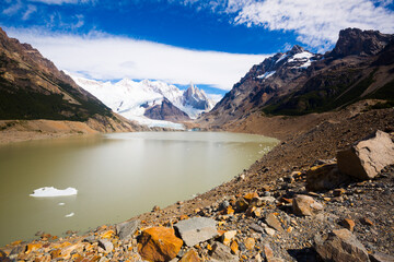 Sticker - View on mountaintops and surroundings in Los Glaciares National Park in Argentina