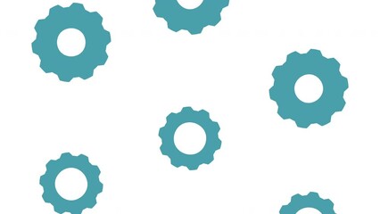 Poster - gears settings machinery pattern animation