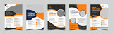 Fototapeta Przestrzenne - Corporate business, digital marketing agency flyer Brochure design, cover modern layout, annual report, poster, flyer in A4 template