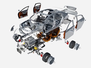 Poster - Details of the car
