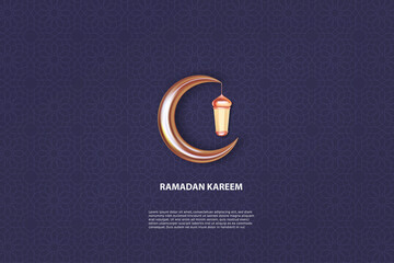 Ramadan kareem background with arabic geometric pattern Vector