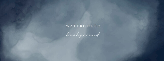 Wall Mural - Vector blue watercolor universal background
