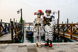 Fototapeta Na sufit - Photo View in Venice City During the Carnival Holiday , taken in venice carnival , italy, europe