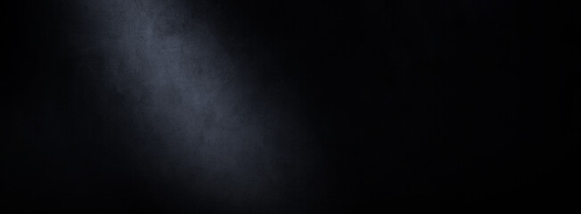 Wall Mural - dark concrete wall background with spotlight. wide photography backdrop