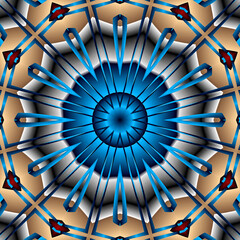 Wall Mural - 3d effect - abstract polygonal geometric pattern