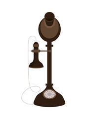 Poster - antique telephone icon