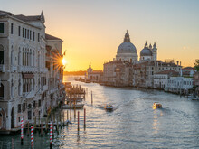 Grand Canal At Sunrise, Venice, Italy