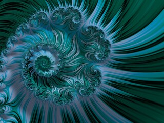  Beautiful fractal floral art. Computer generated graphics