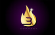 © dragomirescu - gold golden flames B alphabet letter logo design. Creative icon template for business and company